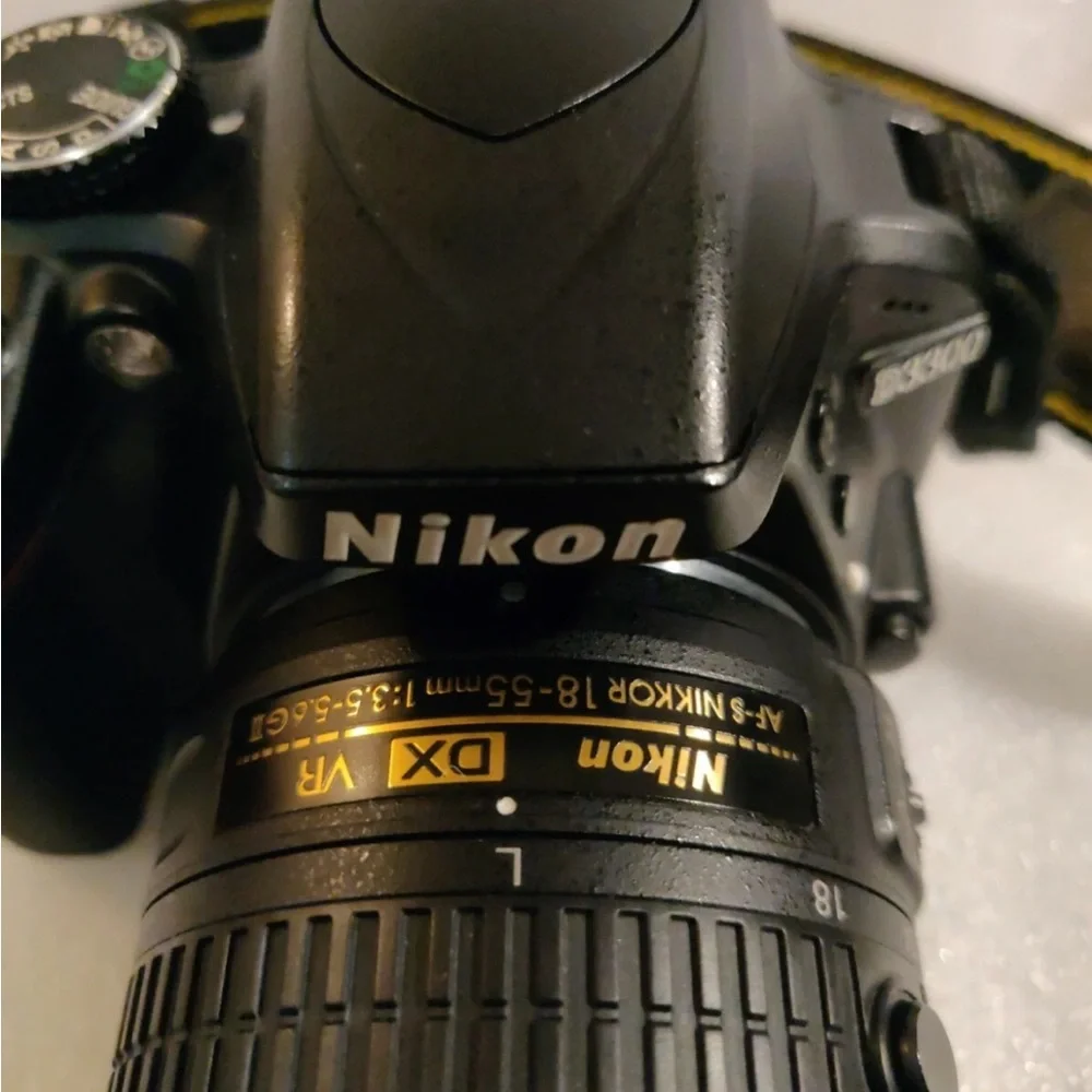 Nikon D3300 24.2MP Digital SLR Camera Used With Bag And Accessories